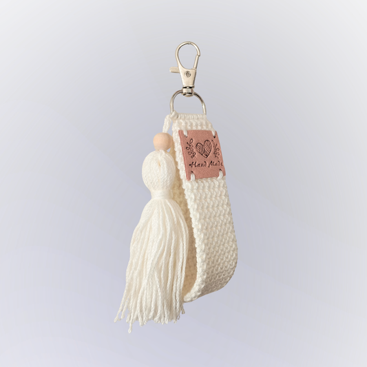 Porta-Chaves em Croché BRANCO