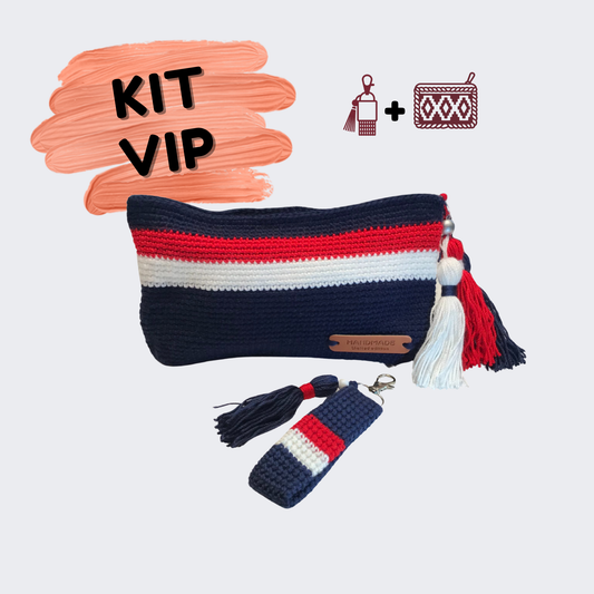 KIT VIP (Bolsa + Porta-Chaves) - AZUL MARINHO
