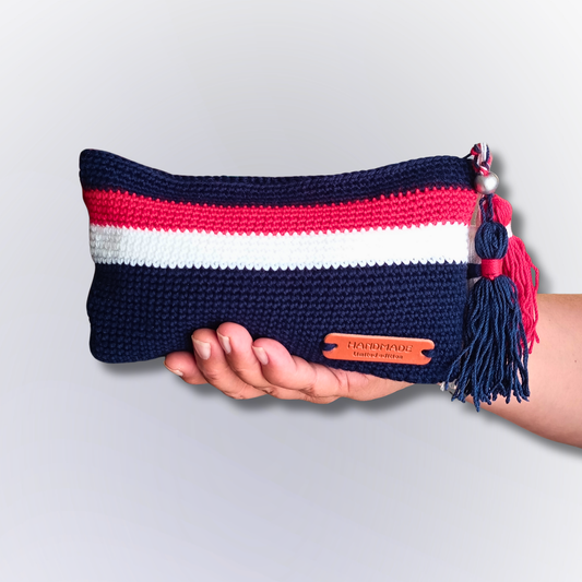 BOLSA Azul Marinho com 2 listas