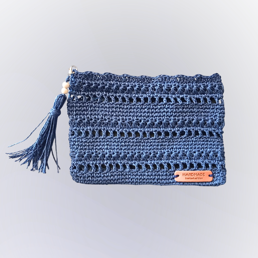 BOLSA Rafia Azul Marinho